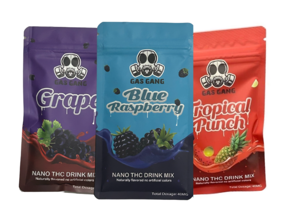gas gang 40mg thc drink powder (nano distillate) tropical punch