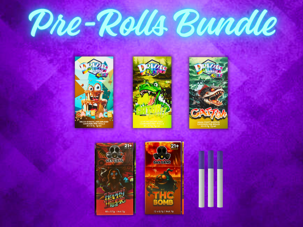 4 packs infused pre rolls bundle