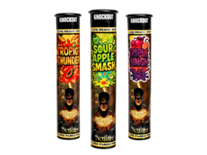 2x Knockout Grabba infused THC pre-rolls with live resin and liquid diamonds